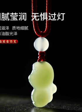 妙韵和田玉生肖猴吉祥佩戴物吊坠