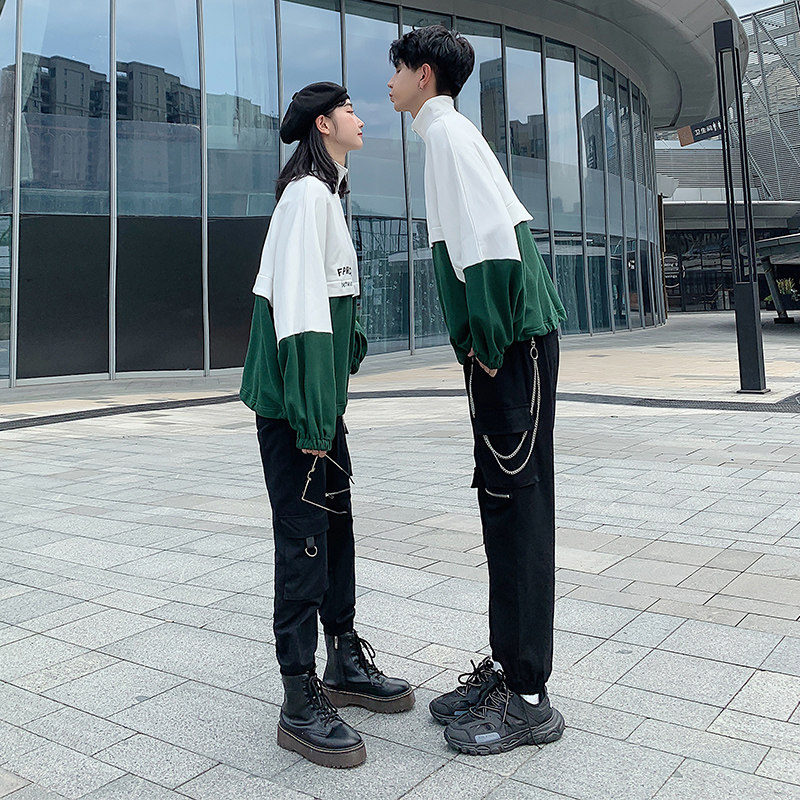 情侣装秋装ins超火港风运动卫衣 lynley卫衣/绒衫