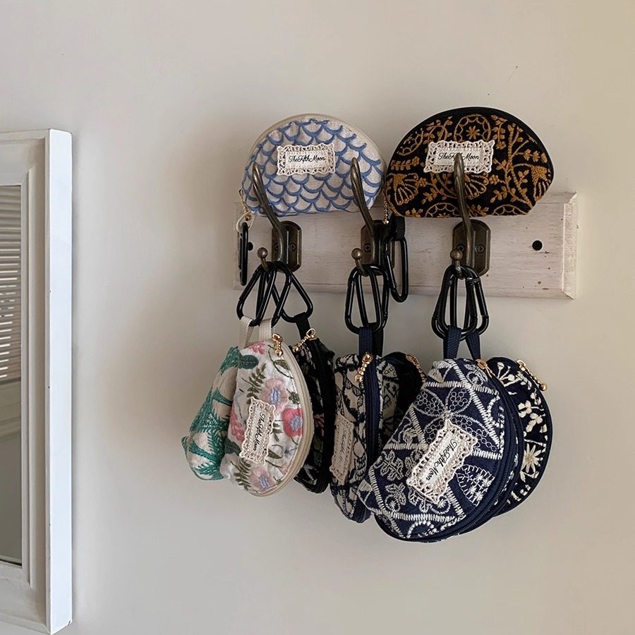 thefifthmoon清新花边复古刺绣耳机包收纳包airpods一代二代三代,淘宝优惠券,粉丝福利购,淘宝优惠卷