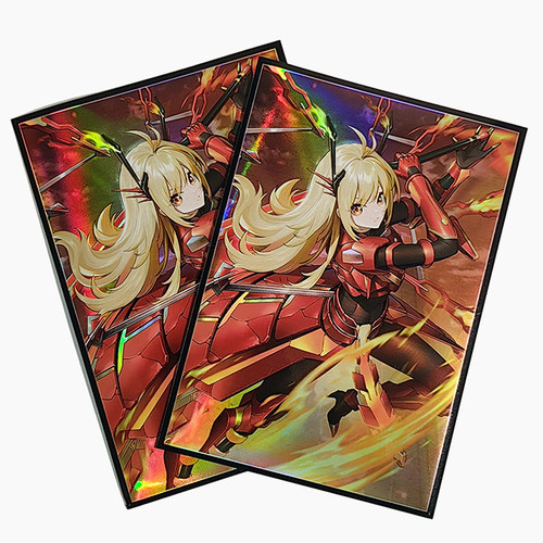 游戏王卡套珠泪白银城小蓝白森林卡牌套卡片第二层保护妹套63x90 - 图1