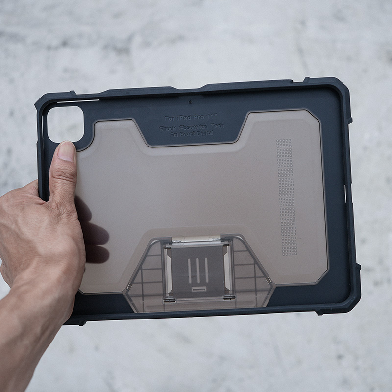 肥熊EDC战术防摔适用 苹果iPad Pro11寸平板电脑2025 M5 2024 2021 2020 军事风格保护套防弯外套保护壳 - 图3