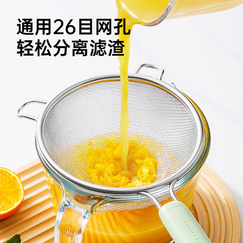 炊大皇漏勺家用厨房大号耐高温长柄捞面饺子沥水捞勺滤网焯水笊篱 - 图0