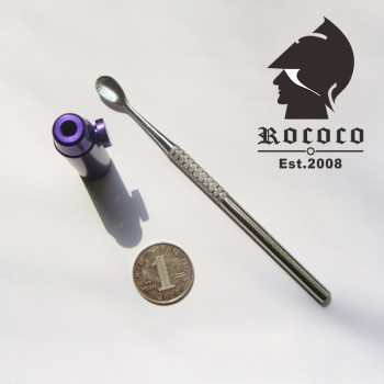 ROCOCO Practical Snuff Tool Set 304 Stainless Steel Standard Medium Spoon Snuff Spoon Disc Tray Smoking Set