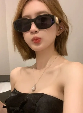 墨镜女款2025新款欧美复古街拍凹造型防紫外线太阳眼镜露丝同款