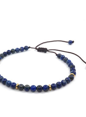 小众原创天然黄铜珠子情侣手链