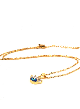 原创土耳其微镶恶魔之眼吊坠项链