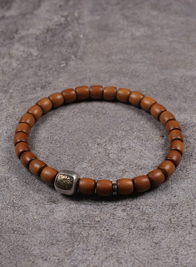 Pohier纯银扎基拉姆老山檀手串