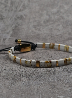 pohier宝喜儿MIYUKI白松石手链