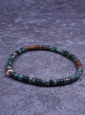 pohier原创印第安日式男椰壳手链