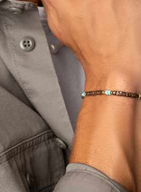 14K包金珠天然石手链简约手串