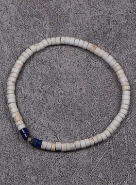 pohier宝喜儿青金白松石情侣手链