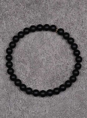 pohier宝喜儿18K金玛瑙情侣手链