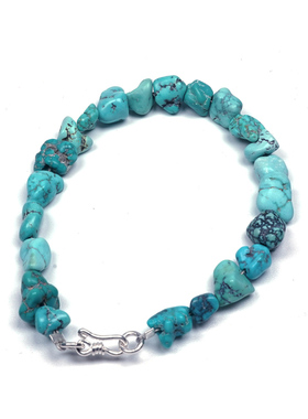 pohier宝喜儿天然原矿随形绿松石