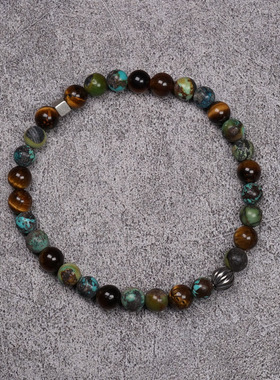POHIER宝喜儿原矿绿松石手串