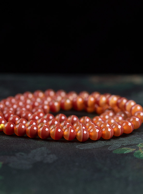 一线药师玛瑙原创设计手链天然