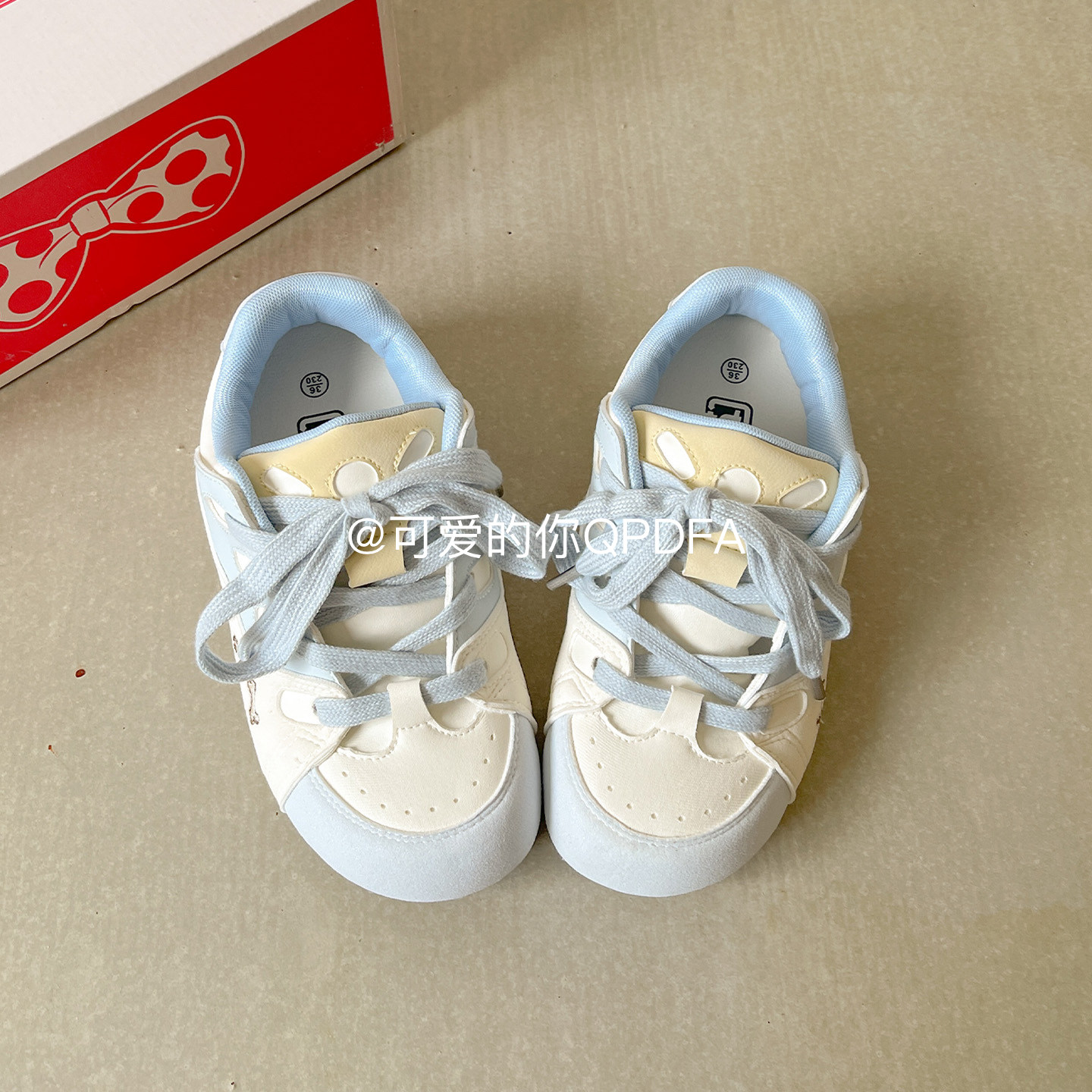 可爱的你早春厚底百搭板鞋子女2026新款韩系小白鞋休闲复古德训鞋,淘宝优惠券,粉丝福利购,淘宝优惠卷