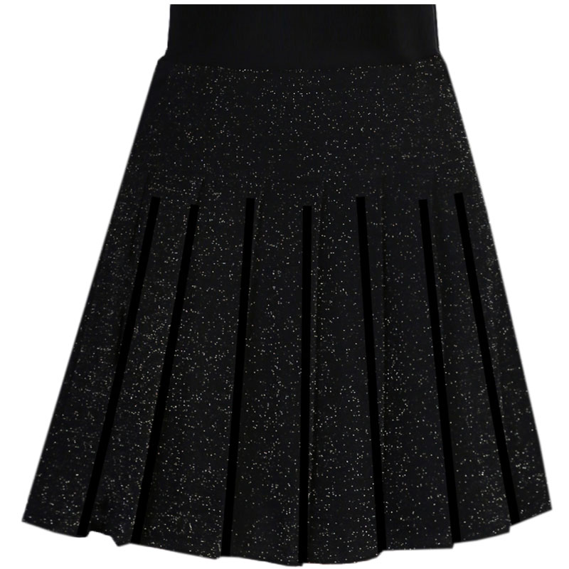 半身裙百褶裙女弹力松紧高腰闪亮蕾丝银丝短裙秋冬新品a字裙大码,淘宝优惠券,粉丝福利购,淘宝优惠卷