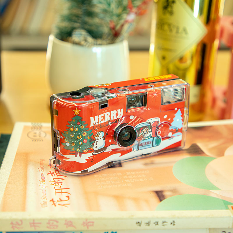 Christmas series Fuji Kodak disposable film camera full-frame color point-and-shoot machine with flash Christmas New Year gift