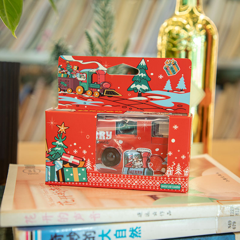 Christmas series Fuji Kodak disposable film camera full-frame color point-and-shoot machine with flash Christmas New Year gift