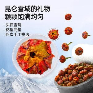 老谷头礼盒装昆仑雪菊新疆昆仑山菊花茶胎菊血菊过年送礼佳品礼品