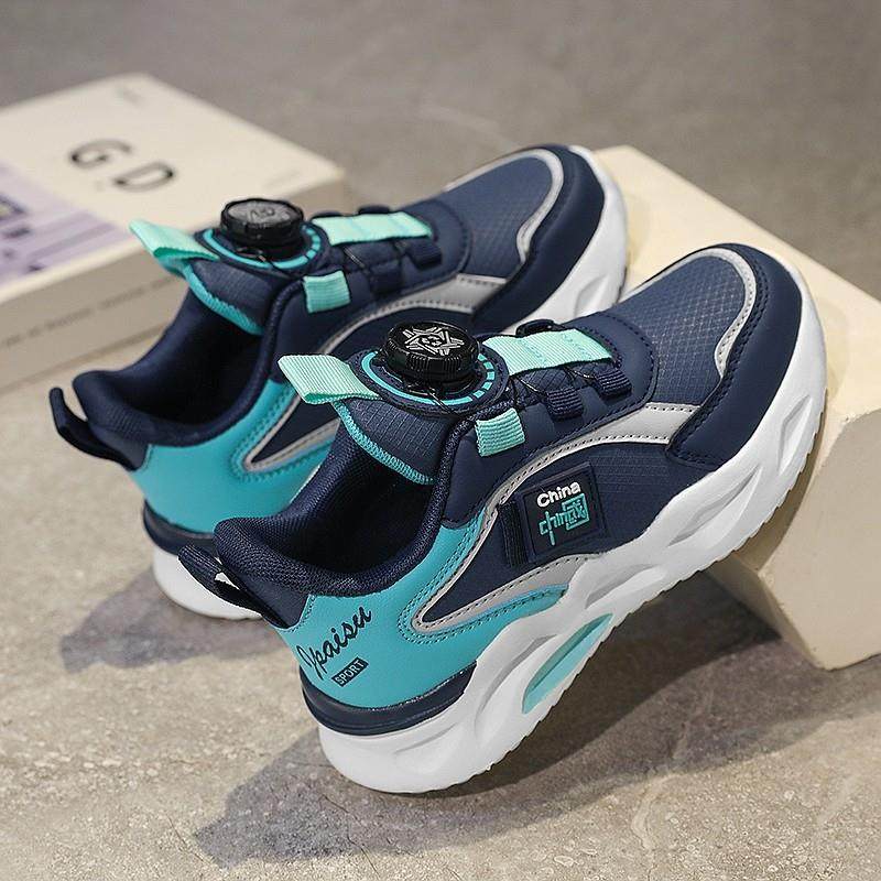 男童鞋子春秋季2025新款儿童旋转纽扣运动鞋中大童轻便男孩跑步鞋,淘宝优惠券,粉丝福利购,淘宝优惠卷