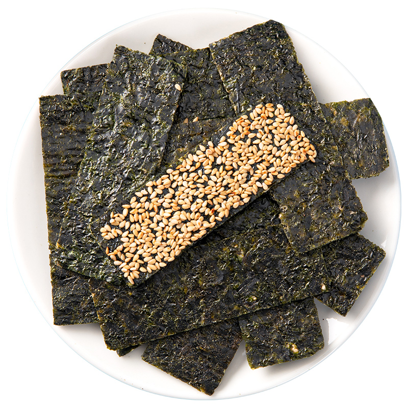 健元堂旗舰店芝麻夹心海苔脆即食无添加糖精儿童宝宝健康营养好吃的休闲零食品0
