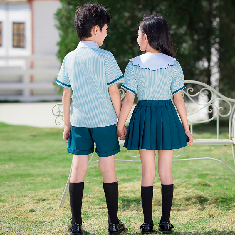 六一小学生校服套装英伦学院风幼儿园园服夏季班服儿童演出服合唱 - 图3