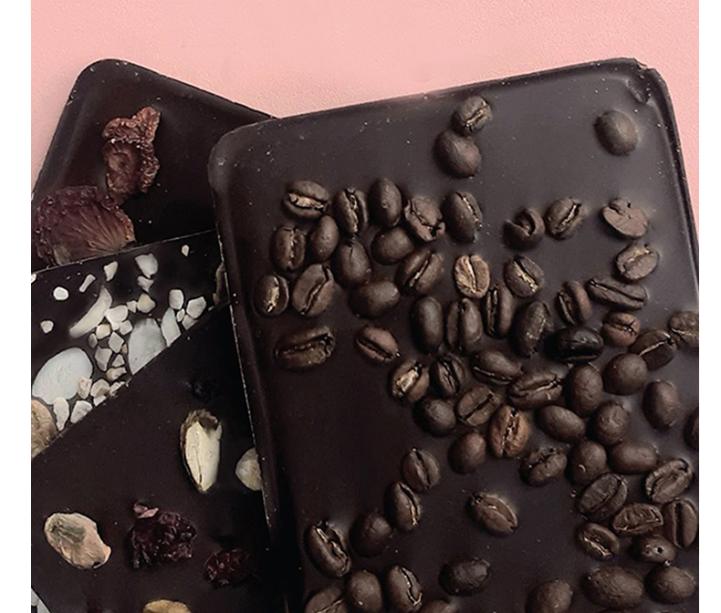 lOK/洛克原装进口天然可可脂手工100%黑巧克力零食 烘培咖啡豆85g - 图0