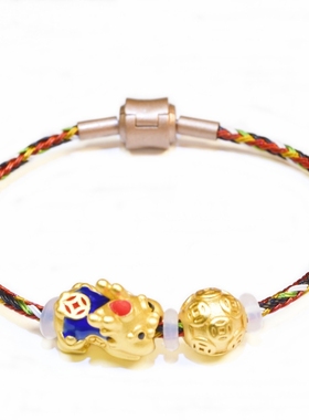 保蒂萝男女镀金保色高品质手链绳