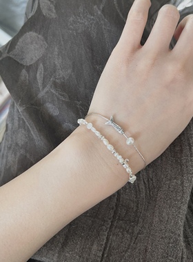 南西Handmade原创设计通体S925新中式纯银小鱼手链小巧精致送礼物