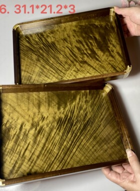 金丝楠木茶盘实木托盘家用客厅茶几干泡台高档轻奢茶具配件