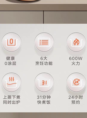 【董姐同款】格力GDF-3030C钢钢好多功能家用3L不锈钢快煮电饭煲