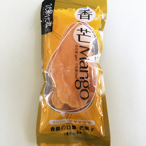 新货优果优滋香芒青芒芒果干休闲零食芒果片 蜜饯果脯水果干500g - 图0