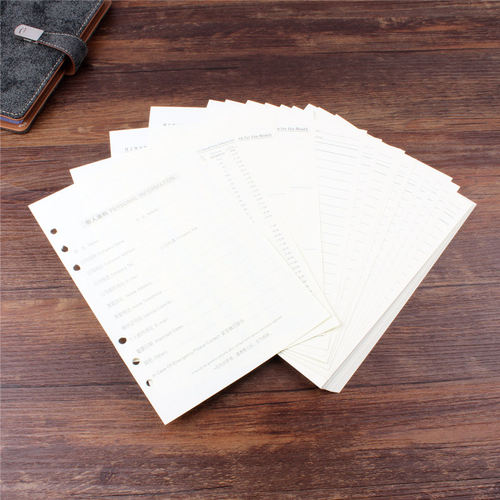 港信 A5活页芯 活页本替换芯 替换内页6孔活页纸 记事本活页芯 - 图0