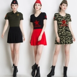 Комплект, юбка, костюм, короткий рукав, для выступлений, коллекция 2021