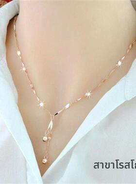 时尚彩金沙金项链女高贵久不掉色