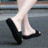 Модные тапочки, эластичные мюли на плоской подошве, нескользящие босоножки, лето 2022 года, подходят для носки на улице