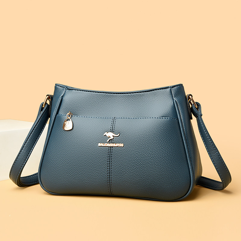 袋鼠小包包女皮包2025新款高级感软皮斜挎包百搭时尚单肩包妈妈包,淘宝优惠券,粉丝福利购,淘宝优惠卷