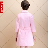 Летний комбинезон, модная униформа медсестры, белый халат, короткий рукав, в корейском стиле, для салонов красоты