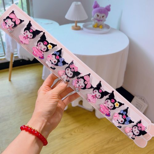 卡通网红头饰品可爱黑甜库洛米发夹kuromi小学生发饰刘海侧边夹子 - 图2