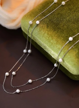 2025新款双层叠戴轻奢小众高级感