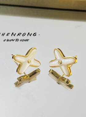 法式复古白贝母小香风项链女