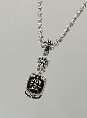 复古做旧工艺克克锆石吊坠女小众