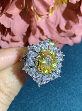 克拉戒指阿斯切黄钻饰品