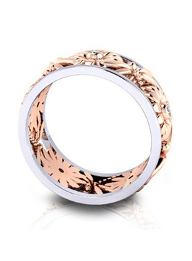 youngwish创意向日葵戒指18k礼物