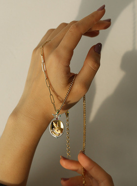 绿野仙踪金币兔子项链女