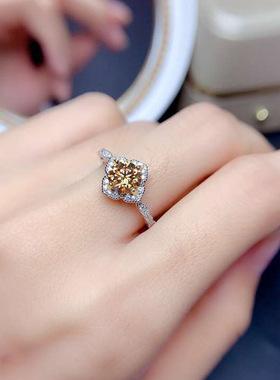 young直播引流款pt950女花边戒指