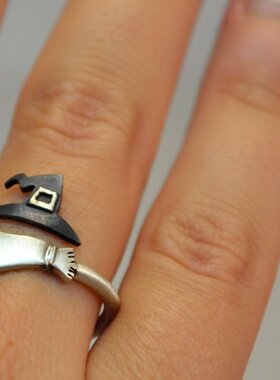 万圣节欧美风饰品开口戒指