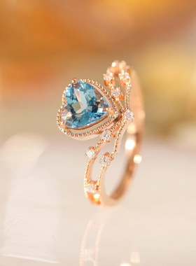 抖音直播引流福利彩宝开口戒指