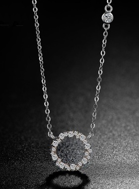 吊坠银项链说智贤同款